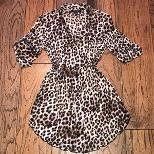 Style & Co. Tunic Dress Sz SM small Animal Print!